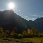 Großer Ahornboden im goldenen Herbst 2019